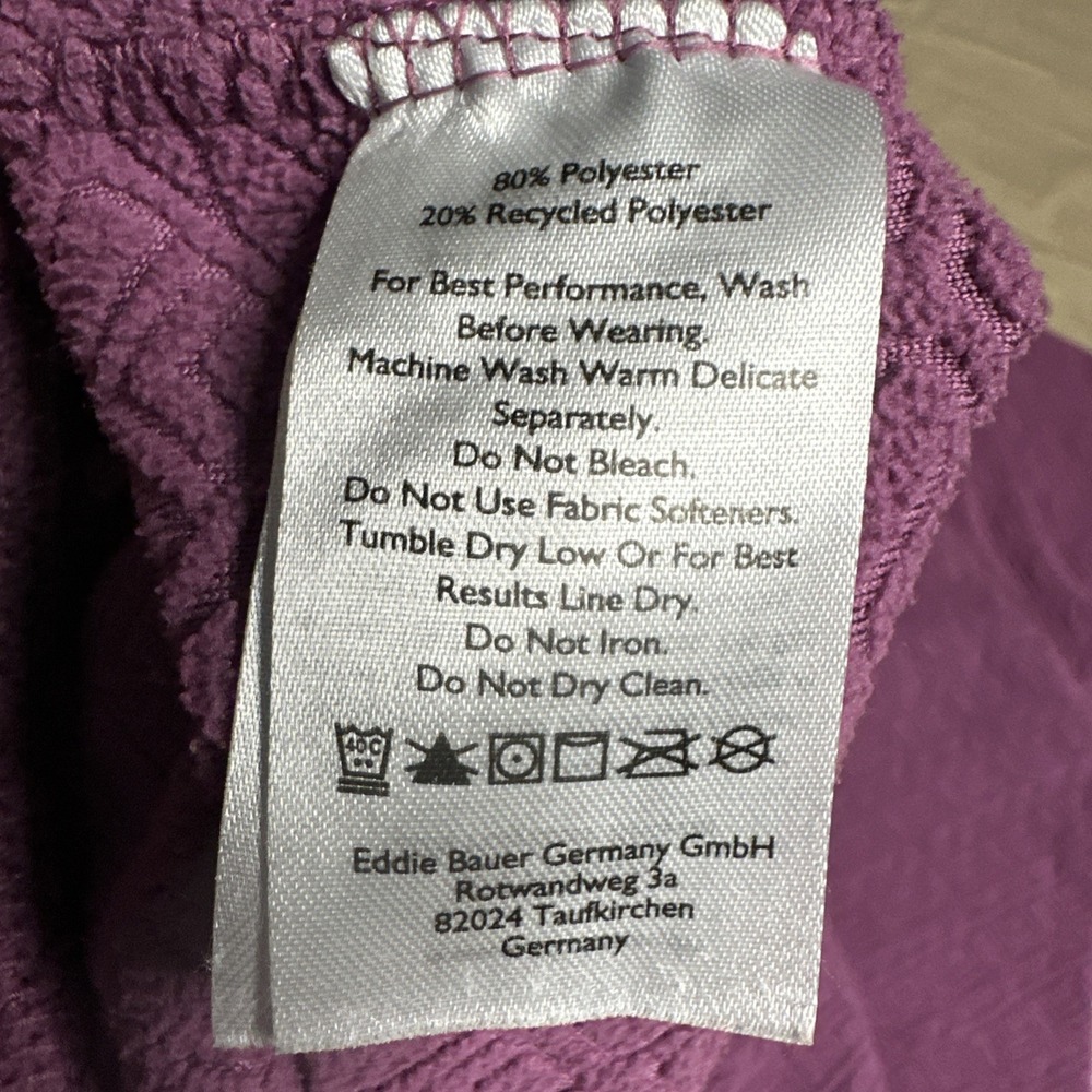 Eddie Bauer Sweatshirt Womens Medium 1/4 Zip Pull Over Fleece - Picture 7 of 10